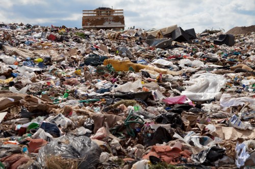 Recycling process in commercial waste management