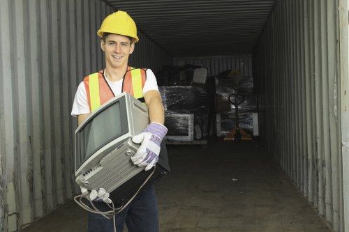 Removal of furniture and appliances during clearance