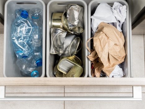 Recycling process in builders waste clearance